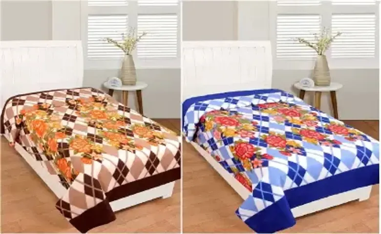 Set of 2- Beautiful Single Bed Blankets