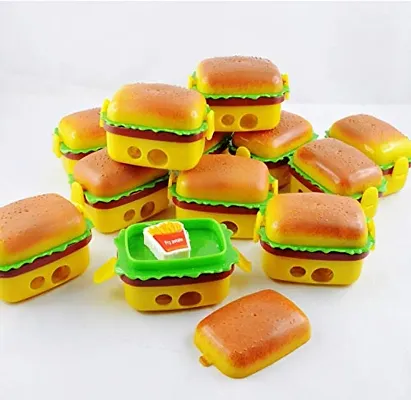 Burger Style Sharpener and Eraser Goody Bag Fillers - Set of 12