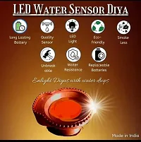 Plastic Flameless  Smokeless Water Sensor LED Diwali Light Diya Warm Ambient Tea Ligth Candles for New Year,Festival,Christmas,Home Decoration (6))-thumb2