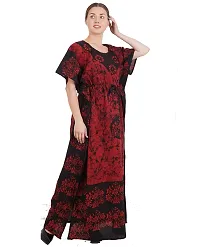 Onekbhalo Women's Cotton printed Maxi Nighty (Onekbhalo-Jaipuri_multicolour_XL)-thumb2