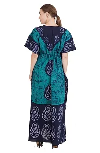 Onekbhalo Women's Woolen Embroidered Maxi Nighty (Kashmiri, Green, Free Size)-thumb4