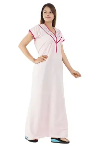 Onekbhalo Women's Cotton Nighty Night Gown Multi Color (Free Size, Combo)-thumb2