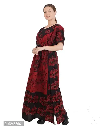 Onekbhalo Women's Cotton Printed Maxi Length Nighty (Onekbhalo-Jaipuri_Multicolor_XL)-thumb4