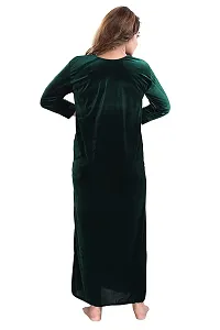 Onekbhalo Women's Winter Woolen Velvet Nighty Maxi (Free Size) (Velvet D)-thumb2