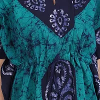 Onekbhalo Women's Cotton Floral Kaftan Nighty Night Gown Maxi (OK_Green_Size L)-thumb4