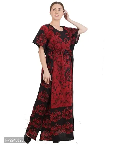 Onekbhalo Women's Cotton Printed Maxi Length Nighty (Onekbhalo-Jaipuri_Multicolor_XL)-thumb3