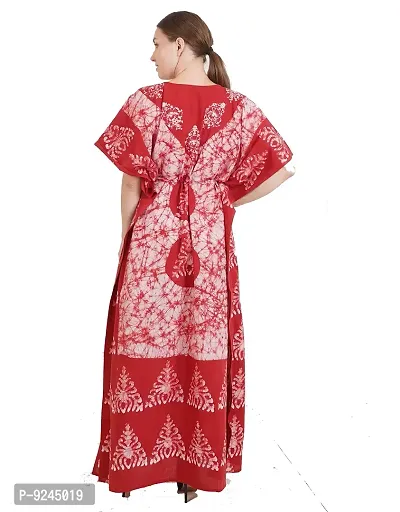 Onekbhalo Women's Cotton Printed Maxi Length Nighty (Onekbhalo-Jaipuri_Multicolor_XL)-thumb4