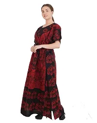 Onekbhalo Women's Cotton printed Maxi Nighty (Onekbhalo-Jaipuri_multicolour_XL)-thumb3