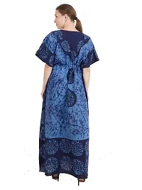 Onekbhalo Women's Cotton printed Maxi Nighty (Batik_multicolour_XL)-thumb4