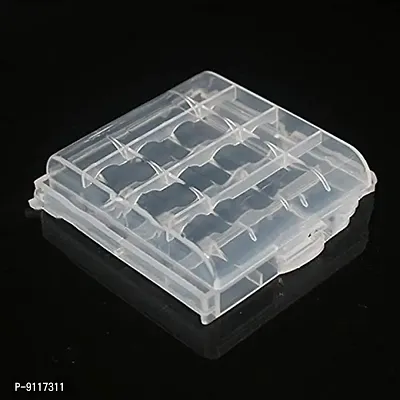 SYGA Set of 10 Plastic Portable AA/AAA 4 Cell Battery Case/Holder Battery Container-thumb5