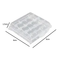 SYGA Set of 4 Plastic Portable AA/AAA 4 Cell Battery Case/Holder Battery Container-thumb1