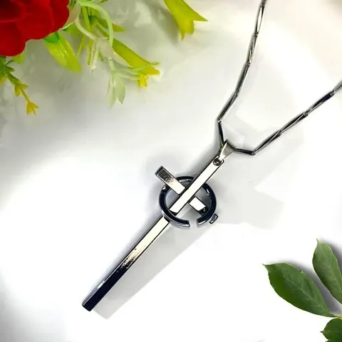 Fancy Stainless Steel Pendant with Chain for Women