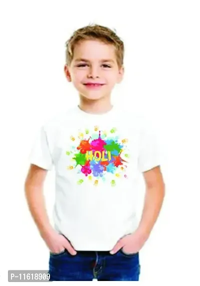 Holi colourful printed boys t-shirt