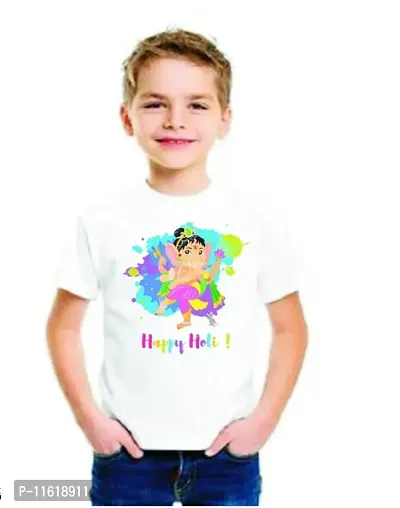 Holi colourful printed boys t-shirt