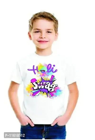 Holi colourful printed boys t-shirt