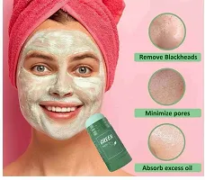 Green Tea Mask Stick For Face Moisturizes Oil Control,Green Tea Purifying For Women Men,Green-thumb3