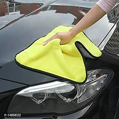 Multipurpose Microfiber Cleaning Towel Cloth 800 GSM Highly Absorbent Dust Towels for All Vehicles Bikes Cars Glass Kitchens (800 GSM 40 x 40 cm Pack of 1)-thumb5