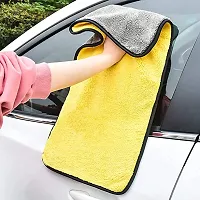 Microfibre  Large  Car Cleaning cloth Two-layer Thickened Microfibre Towels, Lint Free Super Absorbent  for Car Washing, Drying,  Size 40X60 CM Pack of 1-thumb3