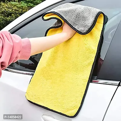 Microfibre  Large  Car Cleaning cloth Two-layer Thickened Microfibre Towels, Lint Free Super Absorbent  for Car Washing, Drying,  Size 40X60 CM Pack of 1-thumb4