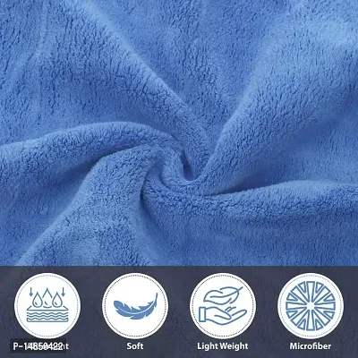 Microfibre  Large  Car Cleaning cloth Two-layer Thickened Microfibre Towels, Lint Free Super Absorbent  for Car Washing, Drying,  Size 40X60 CM Pack of 1-thumb2