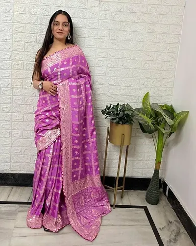 Elegant Cotton Silk Saree with Blouse piece
