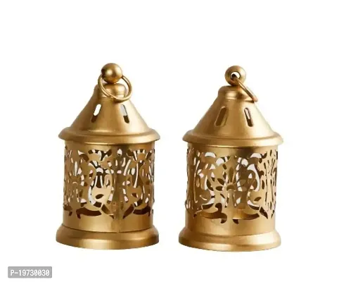 Brass Gallery Tealight Candle Holder Set of 2 Home Decorative Tealight-thumb4