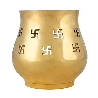 Pooja Art Gallery Brass Aroma Camphor Oil Lamp- Home Temple-thumb2