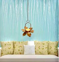 Brass Gallery Tealight Flower Hanging Diya for Home Decorated Product (Hanging Flower)-thumb3