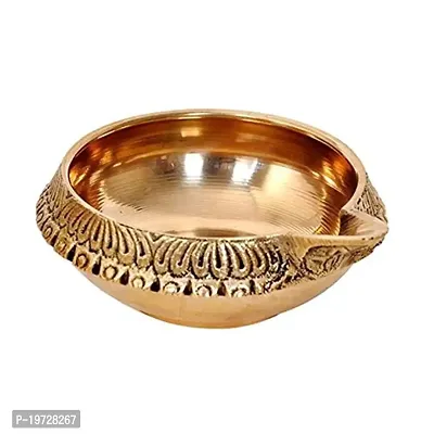 Superbazaar Brass Diya (Gold)-thumb2