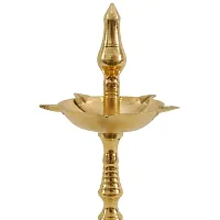 BrassLine Regional Brass Diya Stand, Golden, 8 Inches-thumb3