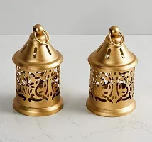 Brass Gallery Tealight Candle Holder Set of 2 Home Decorative Tealight-thumb1