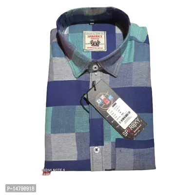 Elegant Cotton Multicoloured Checked Formal Shirt For Men