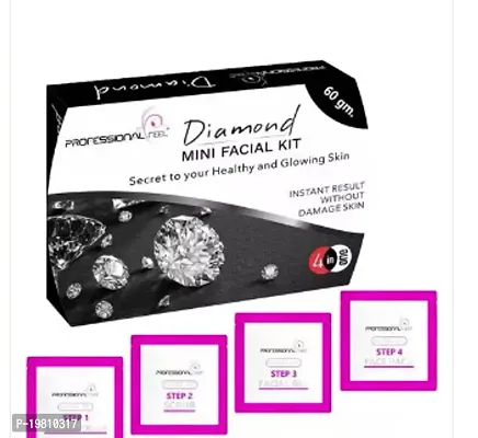 Professional Feel Diamond 4 In 1 | One Time Use Facial Kit | 60Gm Pack-thumb0