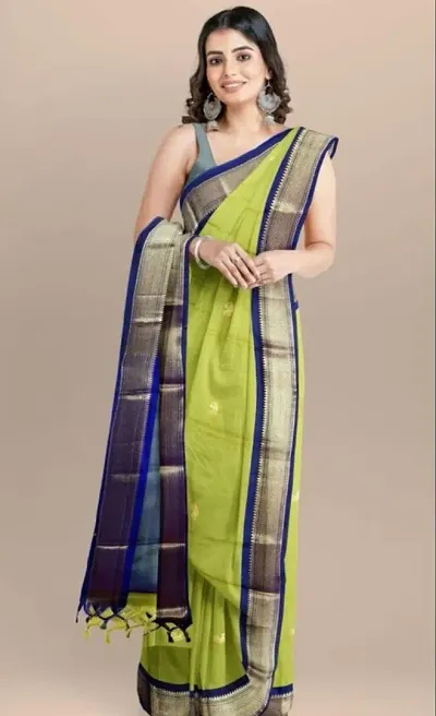 Elegant Cotton Silk Saree with Blouse piece 