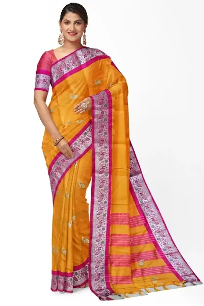 Stylish Silk Saree With Blouse Piece For Women