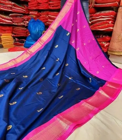 Silk Paithani Woven Saree with Blouse piece