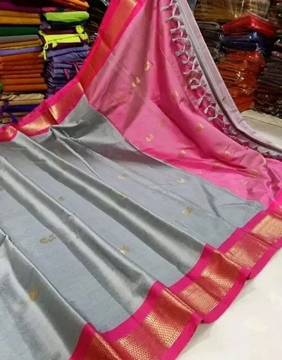 New Trendy Woven Design Paithani Sarees with Blouse Piece
