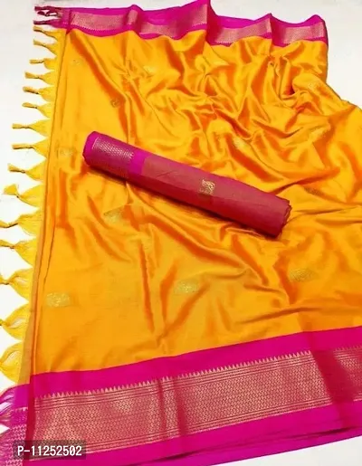 Cotton Silk Paithani Woven Saree with Blouse piece