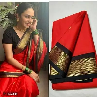 Cotton Silk Paithani Woven Saree with Blouse piece