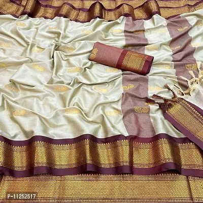 Cotton Silk Paithani Woven Saree with Blouse piece