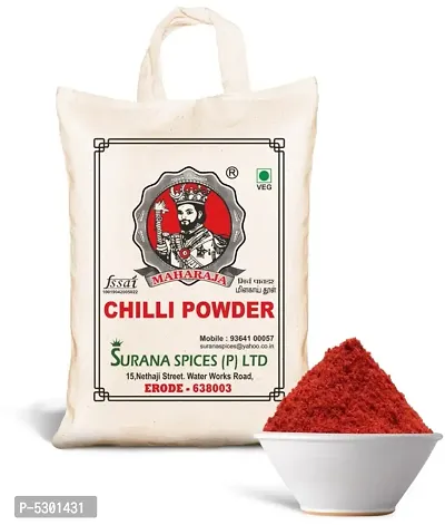 100% Pure Red Chilli Powder (Laal Mirchi) 1Kg (Mild Spicy)-thumb0