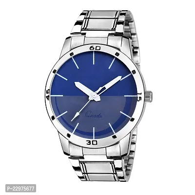 Blue x3 Stainless Steel Strap Analog Watch For Men's-thumb3