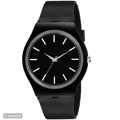 Black Water resistant Analog Watch for Men's-thumb3