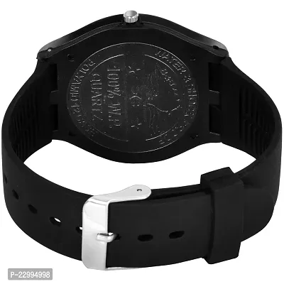 Black Water resistant Analog Watch for Men's-thumb4