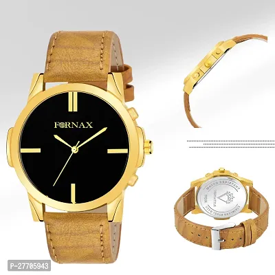 Fornax  Classic Wrist Watch for Men With Beaded Bracelet-thumb3