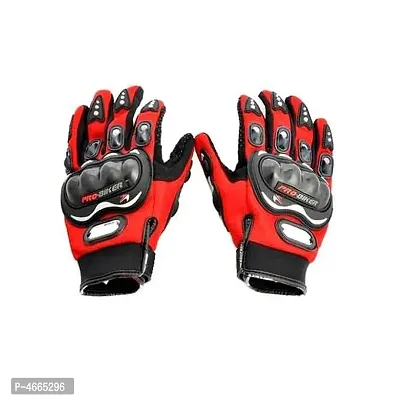 Pro biker wear Full Finger Anti-Slip Safe Bike Racing Riding Gloves Powersports (XL)-thumb0