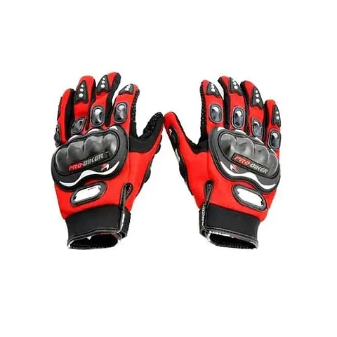 Pro Powersport Full Finger Anti-Slip Safe Bike Racing Multipurpose & Biker Riding Gloves
