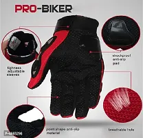 Pro biker wear Full Finger Anti-Slip Safe Bike Racing Riding Gloves Powersports (XL)-thumb3