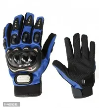 Pro biker wear Full Finger Anti-Slip Safe Bike Racing Riding Gloves Powersports (XL)-thumb1