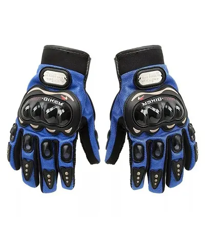 Pro Powersport Full Finger Anti-Slip Safe Bike Racing Multipurpose & Biker Riding Gloves